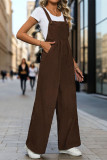 Coffee One Piece Corduroy Overall 