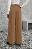 Khaki Wide Leg Pants 