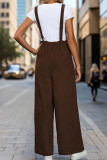 Coffee One Piece Corduroy Overall 