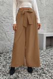 Khaki Wide Leg Pants 