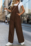 Coffee One Piece Corduroy Overall 