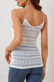 White Lace Jacquard Cami Top 