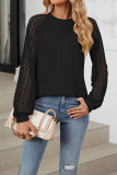 Lace Sleeves Splicing Top 