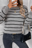 Stripes Knitting Sweater 