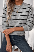 Stripes Knitting Sweater 