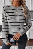 Stripes Knitting Sweater 