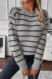 Stripes Knitting Sweater 