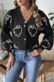 Halloween Ghost Front Open Cardigan 