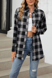 Ripped Plaid Button Up Shirt 