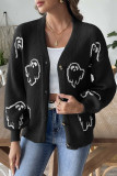 Halloween Ghost Front Open Cardigan 