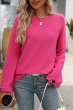 Solid Color Knitting Sweater 