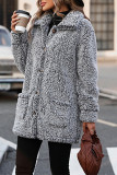 Fleece Button Up Coat 