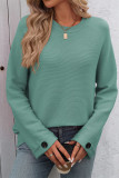 Solid Color Knitting Sweater 