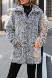 Fleece Button Up Coat 