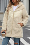 Fleece Hooded Zipper Outerwear Coat 