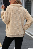 Half Zipper Design Fleece Sweatshirt 