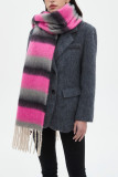 Colorblock Tassel Scarf 