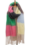 Colorblock Tassel Scarf 