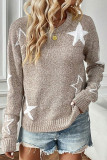 Pentagram Jacquard Knitting Sweater 