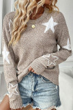 Pentagram Jacquard Knitting Sweater 