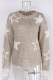 Pentagram Jacquard Knitting Sweater 