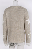 Pentagram Jacquard Knitting Sweater 