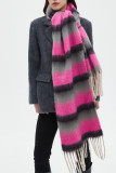 Colorblock Tassel Scarf 