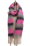 Colorblock Tassel Scarf 