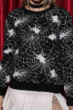 Halloween Spider Knitting Sweater 