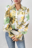  Washpainting Design Button Up Shirt 