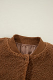 Redwood Burl Sherpa Ribbed Baseball Collar Bomber Jacket