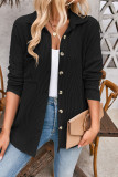 Wavy Textured Button Up Shirt