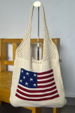 US Flag Woven Handbag 