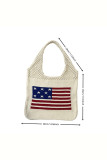 US Flag Woven Handbag 