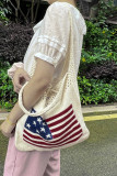 US Flag Woven Handbag 