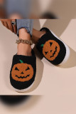 Halloween Pumpkin Fleece Slipper