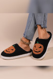 Halloween Pumpkin Fleece Slipper