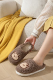 Cute Bear Home Wear Fleece Slipper 