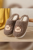 Cute Bear Home Wear Fleece Slipper 