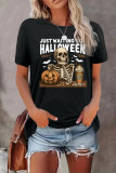 Just Waiting for Halloween Print Graphic Top