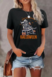 Just Waiting for Halloween Print Graphic Top