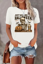 Just Waiting for Halloween Print Graphic Top