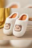 Cute Bear Home Wear Fleece Slipper 