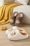 Cute Bear Home Wear Fleece Slipper 