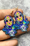 Halloween Tie Dye Scarry Character Earrings 