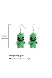 Halloween Luminous Ghost Earrings 