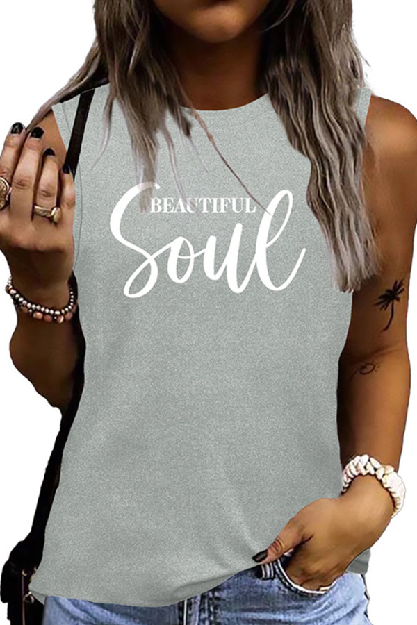 Soul Beautiful Print Tank Top