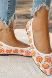 Halloween Pumpkin Pattern Flat Shoes 