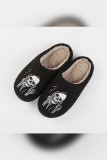 Halloween Skeleton Fleece Slipper 