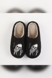 Halloween Skeleton Fleece Slipper 